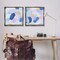 Stupell Industries Oval Lavender Blue Abstract 2 pc Framed Floater Canvas Wall Art Set Design by Melissa Wang